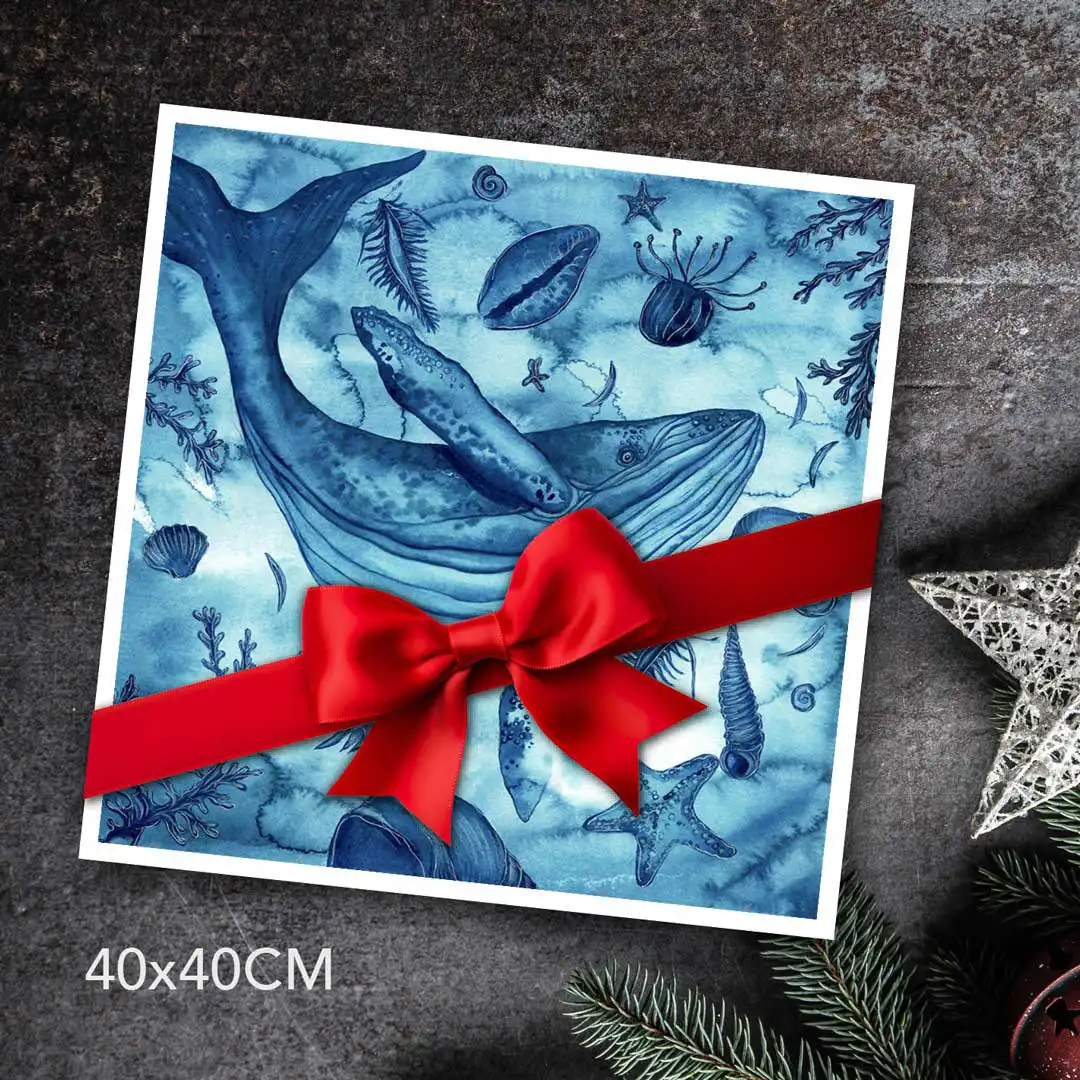 Plakat Niebieski Biotop Art, mikołajkowa promocja